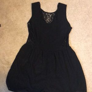 Black lace romper